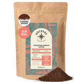 Kochere Coffee Ethiopian Harrar Natural Medium Roast - Fruity, Blueberry, Dark Chocolate Notes
