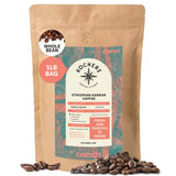 Kochere Coffee Ethiopian Harrar Natural Medium Roast - Fruity, Blueberry, Dark Chocolate Notes