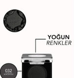 Flormar Mono High-Pigment Pearlescent Eyeshadow 032 Blackhole