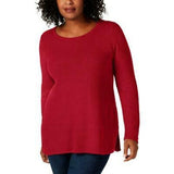 Charter Club Women's Plus Size Seed-Stitched Tunic Sweater, Size 0X