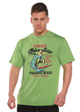 Catch The Wave Men's Bamboo Viscose/Organic Cotton Short Sleeve Graphic T-Shirt