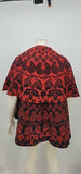 Womens Reversible Printed Cold Weather Shawl Wrap One Size