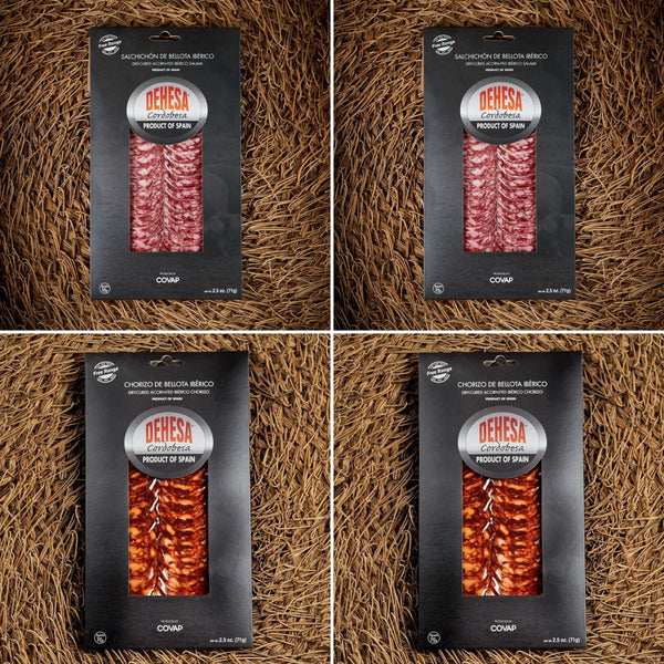 Dehesa Cordobesa® Chorizo and Salchichón de Bellota Ibérico 4 Pack