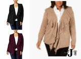 Karen Scott Plus Size Luxsoft Ruffled Cardigan