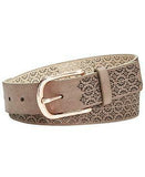 International Concepts Floral Perforated Belt