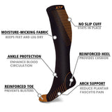 12-Pairs: Athletic Graduated Knee-High Compression Socks