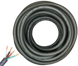 12/4 SJOOW Cable Cord Wire - 12 Gauge 12 AWG 4 Conductor 300V Portable Power Extension Cord Cable with Ultra Flexible Insulation Jacket