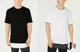 I.N.C. Mens Textured Colorblocked Layered-Look T-Shirt