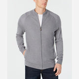 Club Room Mens Textured Full-Zip Cardigan