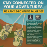 US Army 2 Pc Walkie Talkie Set