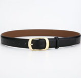 Wild fashion belt-rounded day buckle-camel color-1 piece