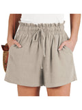 Solid-color Loose-fitting Casual Fashionable Shorts