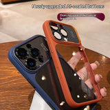 All-inclusive Large-view Window Phone Case With A Built-in Camera Shutter Button