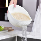 Multi-functional Thickened Round Plastic Fruit And Vegetable Draining Basket