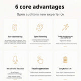 KP-124 Best-selling Wireless Bluetooth Ear-clip Headphones Open-ear Design Long Battery Life High Sound Quality In Stock Now