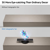 Wiilala LS-12 Ultra HD Mini 3D Holographic Fan, USB 5V3A Power Supply, APP Control, Built-in Speaker For Shop Promotion Holiday Event Decoration