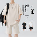 Men's Round Neck Quick-drying Breathable Loose Leisure Suit