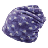 Double-layer Short-pile Bonnet With Multi-colored Plaid Pattern