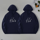 Stylish Casual Loose-fitting Unisex Hoodie For Couples