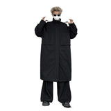 Mens Long Below-the-knee Cotton-padded Coat Yohji Yamamoto Style