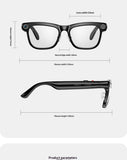 AI Smart Glasses, 1300 MP High Definition Camera, Anti Shake Shooting, Object Recognition Multi Functional Eyeglasses