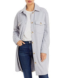 Blanknyc Shacket Long Sleeves Shirt Jacket, Size Medium