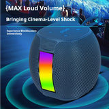 KP-591 Best-Selling Portable Bluetooth Speaker With RGB Ambient Light Mini Card-Compatible Heavy Bass Handheld Design In Stock