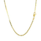10k Yellow Gold Mariner Link Chain 1.7mm