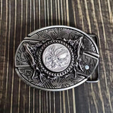 Smooth Buckle For Self-defense Trendy Punk-style Belt Buckle With A Distinctive Look