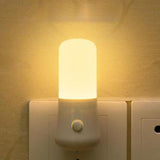 Cross-border Opening Advertising Gift Cartoon Led Small Night Lamp Plug-in Light-controlled Induction Bedroom Bedside Night Corridor Light