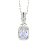Cubic Zirconium Fashion Pendants Sterling Silver