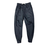 Slim-fitting Ankle Length Trousers Solid Color Elastic Ankle-tied Harem Pants