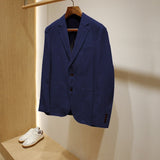Plus-size Mens Linen Slim-fit Suit Set