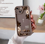 Gentle-style Retro Dried Flower Phone Case Airbag Drop-Proof Phone Protector