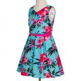 Rare Editions Girls Belted Floral Dress, Size 6X