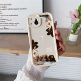 Gentle-style Retro Dried Flower Phone Case Airbag Drop-Proof Phone Protector