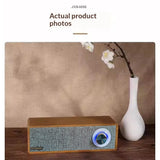 Retro Wooden Dual-Tweeter Wireless Bluetooth Speaker