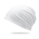 Solid-color Double-layer Pullover Beanie Thin Style