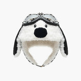 Fleece-Lined Warm, Cold-Weather Ear-Protecting Outdoor Skiing Aviator Glasses And Lei Feng Hat