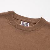 Pure Cotton Yarn Knitted Men's Short-sleeved T-shirt Round Neck
