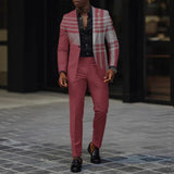 Mens Business-Casual Suit Pants Two-Piece Set