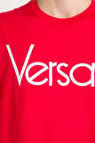 Versace Men Embroidered Logo Tee