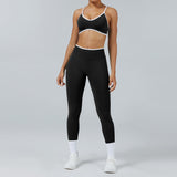 Seamless Back-Support Running Quick-Drying Yoga And Fitness Apparel Set