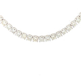 45.00ct Moissanite Tennis Necklace Sterling Silver