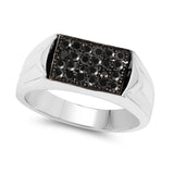0.42 Carat Genuine Black Diamond .925 Sterling Silver Ring