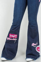 Sweet Heart Bell Bottom Jean- Inseam 32\"