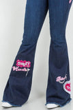 Sweet Heart Bell Bottom Jean- Inseam 32\"