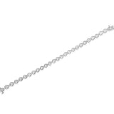 .925 Sterling Silver 1/4 Cttw Diamond Miracle-Set Teardrop Shaped 7â€ Link Bracelet (I-J Color, I3 Clarity)
