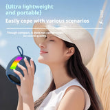 KP-591 Best-Selling Portable Bluetooth Speaker With RGB Ambient Light Mini Card-Compatible Heavy Bass Handheld Design In Stock