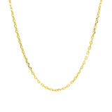 14k Yellow Gold Diamond Cut Cable Link Chain (1.50 mm)